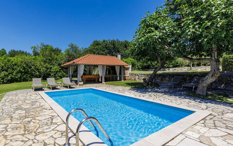 Elli: Blue, Swimming Pool, Resort, Shade, Eco Hotel, Outdoor Furniture, Estate, Flagstone, Farmhouse, Landscaping
