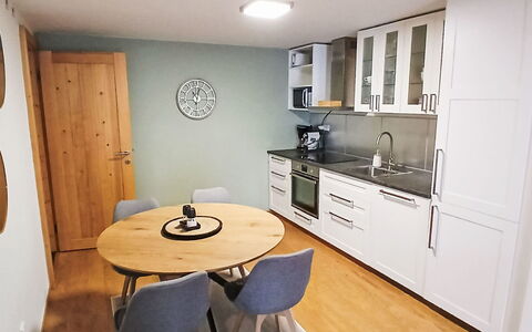 Na Kovárně: Furniture, Interior Design, Flooring, Floor, Wood, Cabinetry, Ceiling, Countertop, Kitchen, Room