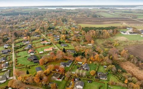 Hjalma - 250M to the Fjord: Bird'S-Eye View, Residential Area, Aerial Photography, Landscape, Neighbourhood, Suburb, Plain, Land Lot, Human Settlement, Urban Design