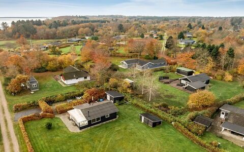 Hjalma - 250M to the Fjord: Green, Landscape, Residential Area, House, Plain, Rural Area, Roof, Home, Bird'S-Eye View, Land Lot