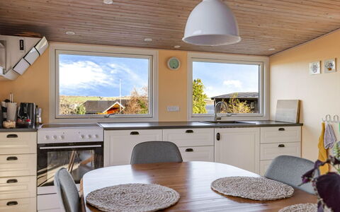 Martti - 200M from the Sea: Furniture, Interior Design, Wood, Flooring, Ceiling, Kitchen, Light Fixture, Floor, Home, Countertop
