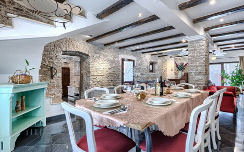 Golden Roots: Wall, Furniture, Interior Design, Flooring, Table, Chair, Ceiling, Kitchen & Dining Room Table, Floor, Dining Room