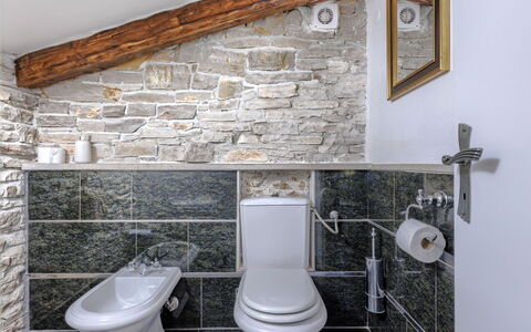 Golden Roots: Wall, Plumbing Fixture, Toilet Seat, Bathroom, Tap, Interior Design, Flooring, Plumbing, Tile, Sink
