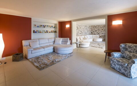 Alina Villa: Furniture, Interior Design, Flooring, Floor, Wall, Ceiling, Room, Couch, Wood, Living Room
