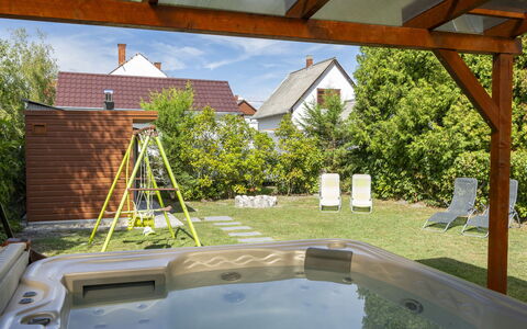 Wild Grape: Siding, Garden, Cottage, Outdoor Furniture, Shade, Yard, Garden Buildings, Backyard, Landscaping, Hardwood