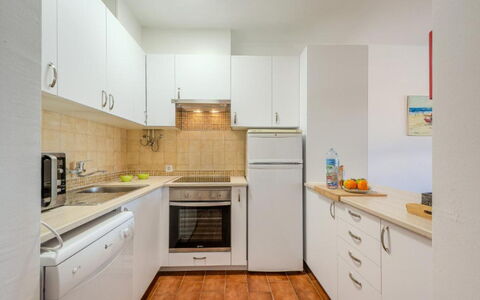 Ivone - Sunny Way: Kitchen Appliance, Kitchen, Countertop, Major Appliance, Flooring, Cabinetry, Interior Design, Wood, Furniture, Floor