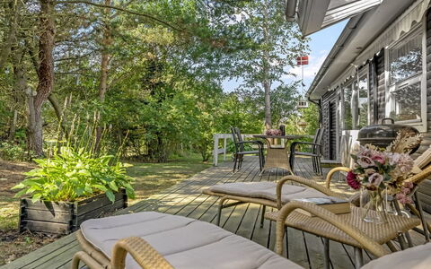 Felicia - from the Sea: Furniture, Porch, Shrub, Chair, Home, Outdoor Furniture, Garden, Shade, Cottage