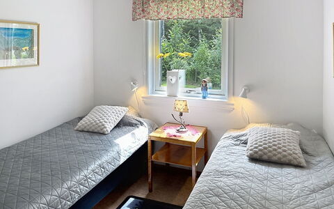 Hults-Kulla: Bed, Bedroom, Wall, Interior Design, Bedding, Floor, Bed Sheet, Wood, Flooring, Furniture