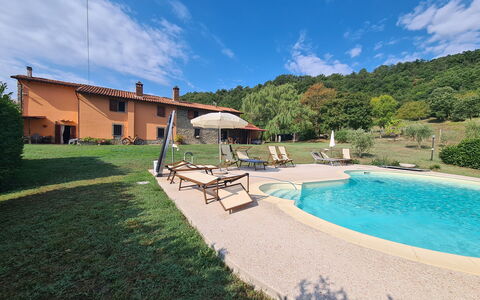 Villa Vindelbono: Swimming Pool, Eco Hotel, Estate, Outdoor Furniture, Resort, Hacienda, Farmhouse, Villa, Thermae, Backyard
