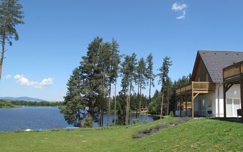 Lakeside Village 39: Tree, Bank, Lake, Reservoir, Cottage, Loch, Larch, Landscaping