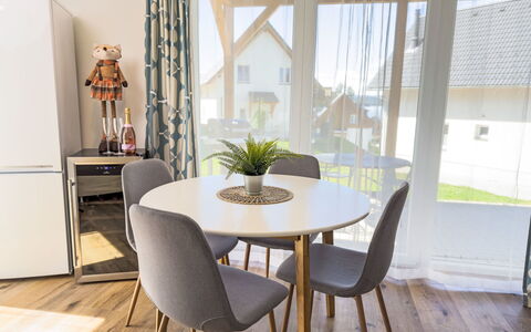 Lakeside Village 39: Furniture, Interior Design, Flooring, Floor, Dining Room, Chair, Wood, Kitchen & Dining Room Table, Table, Wood Flooring