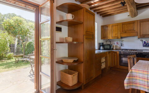 Steffi'S House: Furniture, Wood, Flooring, Interior Design, Cabinetry, Kitchen, Floor, Countertop, Home, Cupboard