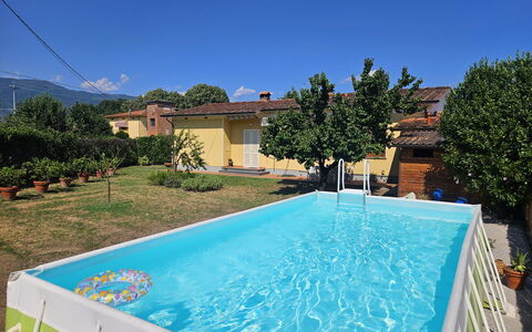 Villa Lory: Blue, Swimming Pool, Composite Material, Leisure, Shade, Resort, Backyard, Eco Hotel, Hacienda, Hotel