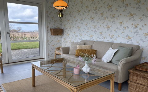 Rikulf - 150M from the Sea: Interior Design, Furniture, Flooring, Floor, Ceiling, Lighting, Table, Home, Living Room, Room
