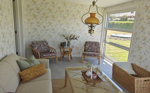Rikulf - 150M from the Sea: Interior Design, Furniture, Wall, Flooring, Wood, Ceiling, Floor, Room, Lighting, Living Room