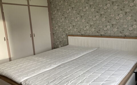 Rikulf - 150M from the Sea: Wood, Furniture, Bedroom, Flooring, Bed, Floor, Interior Design, Bed Frame, Linens, Bedding