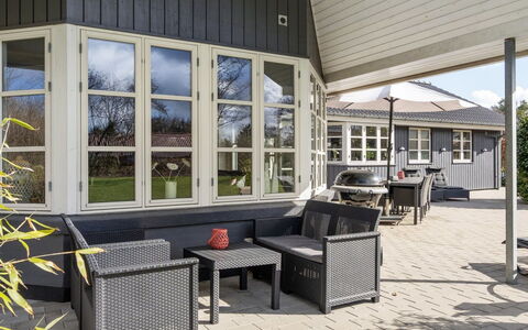 Esben - 11Km from the Sea: Roof, House, Home, Cottage, Siding, Estate, Driveway, Garden Buildings, Yard, Shed