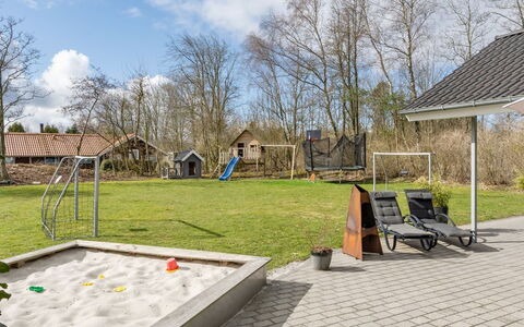 Esben - 11Km from the Sea: Roof, House, Home, Cottage, Siding, Estate, Driveway, Garden Buildings, Yard, Shed