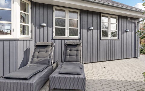 Esben - 11Km from the Sea: Roof, House, Home, Cottage, Siding, Estate, Driveway, Garden Buildings, Yard, Shed