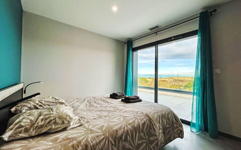 Villa Dune: Bedroom, Bed, Linens, Bedding, Hotel, Bed Sheet, Bed Frame
