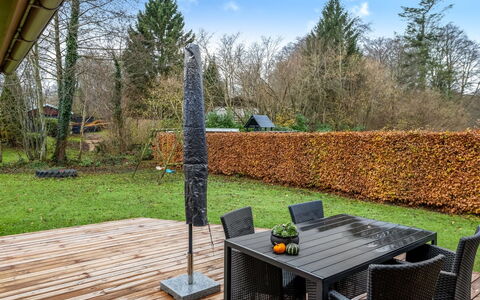 Marisol - 200M from the Sea: Cottage, Backyard, Yard, Garden Buildings, Shed, Siding, Outdoor Furniture, Log Cabin, Outdoor Structure, Shack