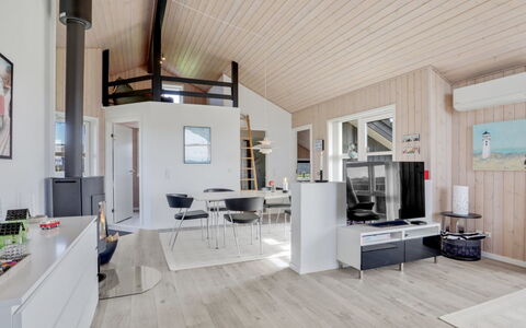 Anthea - 450M from the Sea: Wood, Ceiling, Interior Design, Home, Floor, Living Room, Room, Apartment, Wood Flooring, Hardwood