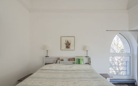 Torre Dell'Amore, Genova, Seaview: Interior Design, Flooring, Wall, Furniture, Floor, Wood, Bedroom, Ceiling, Bed, Room