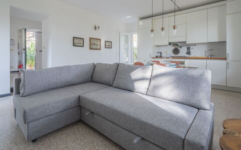 Torre Dell'Amore, Genova, Seaview: Furniture, Flooring, Couch, Floor, Interior Design, Apartment, Living Room, Room, Pillow