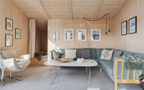 Yma - 250M from the Sea: Wood, Interior Design, Furniture, Flooring, Couch, Floor, Living Room, Home, Ceiling, Room