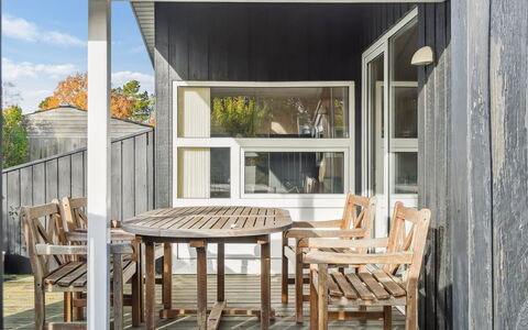 Yma - 250M from the Sea: Wood, Furniture, Porch, Flooring, Floor, Hardwood, Chair, Door, Ceiling, Wood Stain