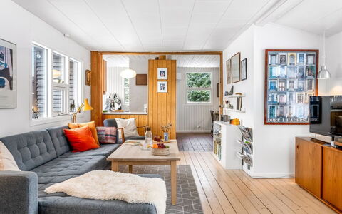 Antti - from the Sea: Furniture, Couch, Interior Design, Flooring, Living Room, Wood, Floor, Room, Ceiling, Apartment