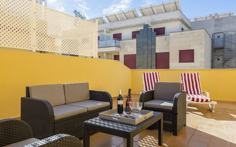 Dénia 155: Yellow, Property, Interior Design, Room, Furniture, Building, Real Estate, Architecture, Wall, House