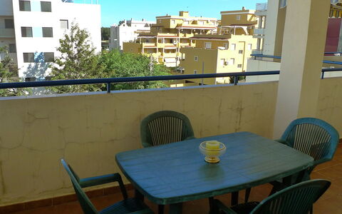 Castillo Playa: Property, Room, Building, Table, Furniture, Real Estate, House, Balcony, Architecture, Interior Design