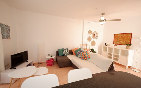 La Rosaleda: Furniture, Interior Design, Flooring, Floor, Wall, Couch, Room, Wood, Ceiling, Living Room