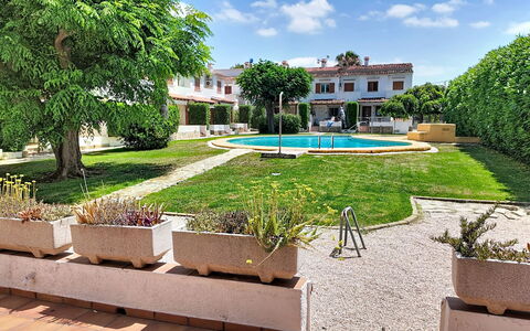 Mimosa i: Hacienda, Estate, Resort, Garden, Courtyard, Lawn, Yard, Villa, Landscaping, Shade