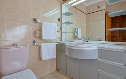 Cap Marti: Mirror, Tap, Plumbing Fixture, Bathroom Sink, Sink, Bathroom Cabinet, Cabinetry, Bathroom, Interior Design
