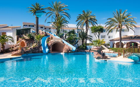 Cala Blanca 56: Water, Sky, Plant, Swimming Pool, Azure, Seaside Resort, Tree, Leisure, Aqua, Fun