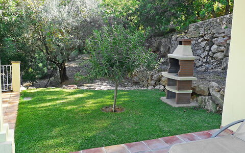Eretat: Property, Yard, Backyard, Grass, Lawn, Garden, House, Wall, Tree, Landscaping