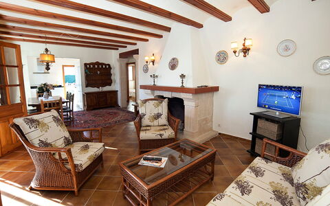 Els Pins: Picture Frame, Furniture, Property, Couch, Wood, Table, Lighting, Living Room, Interior Design, Floor