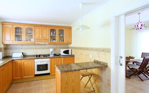 Azul: Room, Property, Furniture, Kitchen, Cabinetry, Countertop, Building, Interior Design, Floor, House