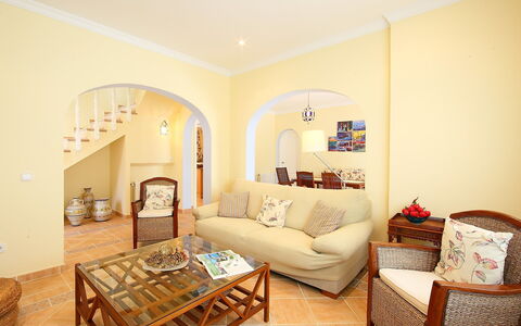 Azul: Room, Property, Furniture, Living Room, Interior Design, Real Estate, Floor, Yellow, Building, Table