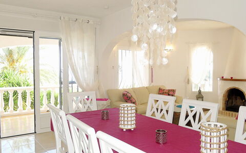 Avalon: Room, Property, Dining Room, Furniture, Pink, Interior Design, Table, Ceiling, Home, Building