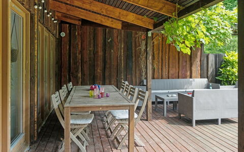 Mirija - 350M from the Sea: Wood, Home, Porch, Deck, Hardwood, Roof, Wood Stain, Wood Flooring, Eco Hotel
