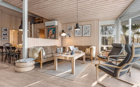 Åse - 1.3Km from the Sea: Furniture, Wood, Interior Design, Flooring, Floor, Chair, Room, Ceiling, Living Room, Apartment