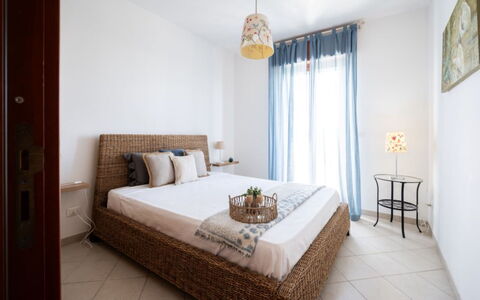 Villa Vitalis: Bed, Furniture, Bedding, Bedroom, Interior Design, Bed Sheet, Floor, Flooring, Wood, Linens