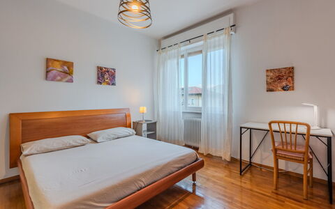 Ca dei Noni: Bed, Interior Design, Furniture, Flooring, Floor, Bedroom, Wood Flooring, Wood, Bed Sheet, Room