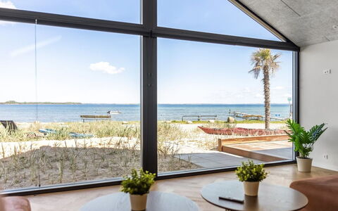 Catalina - 30M from the Sea: Furniture, Wood, Interior Design, Flooring, Floor, Chair, Room, Ceiling, Living Room, Apartment