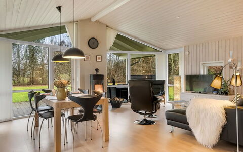 Hemfrith - 500M to the Fjord: Interior Design, Wood, Ceiling, Furniture, Flooring, Living Room, Floor, Light Fixture, Home, Lighting