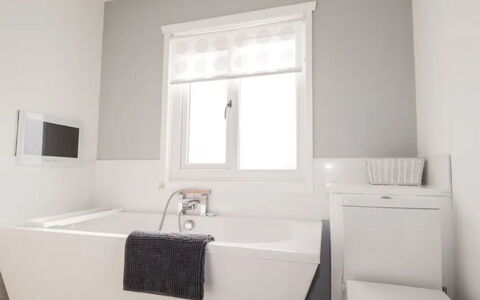Greenaway: Flooring, Plumbing Fixture, Bathroom, Interior Design, Wood, Floor, Plumbing, Lighting, Tap, Furniture