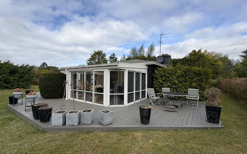 Haralde - 1.4Km from the Sea: Home, Roof, Door, Furniture, Porch, Garden, Shade, Outdoor Structure, Chair, Yard